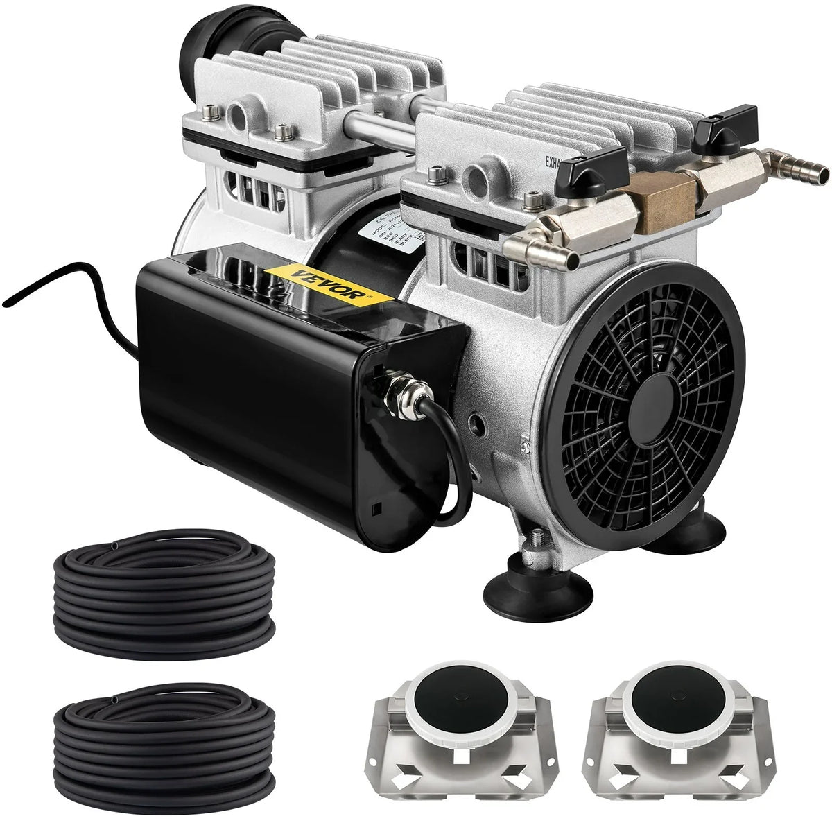 Deep System 4.7 Aeration HP Membrane CFM for & 3 Pond with Tubing 100' for 10" Aeration Diffuser VEVOR Lake Acres, Aerator 3/4 Weighted Water