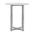 in Bar Top Table Taupe w Marble Amalfi Round Modus 32"