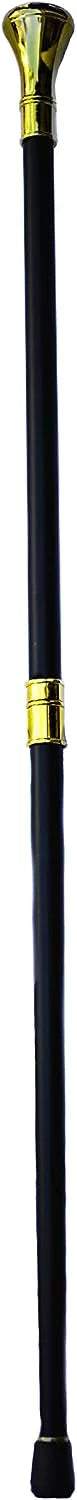 High Handle, 37" 2-Tone Tip of Ball Compass with Piece Shaft, Top Walking On & Dividable Shaped Embossed Cane Base Metal Handle, Logo Alloy Rubber 2 The Square at Masonic Cane