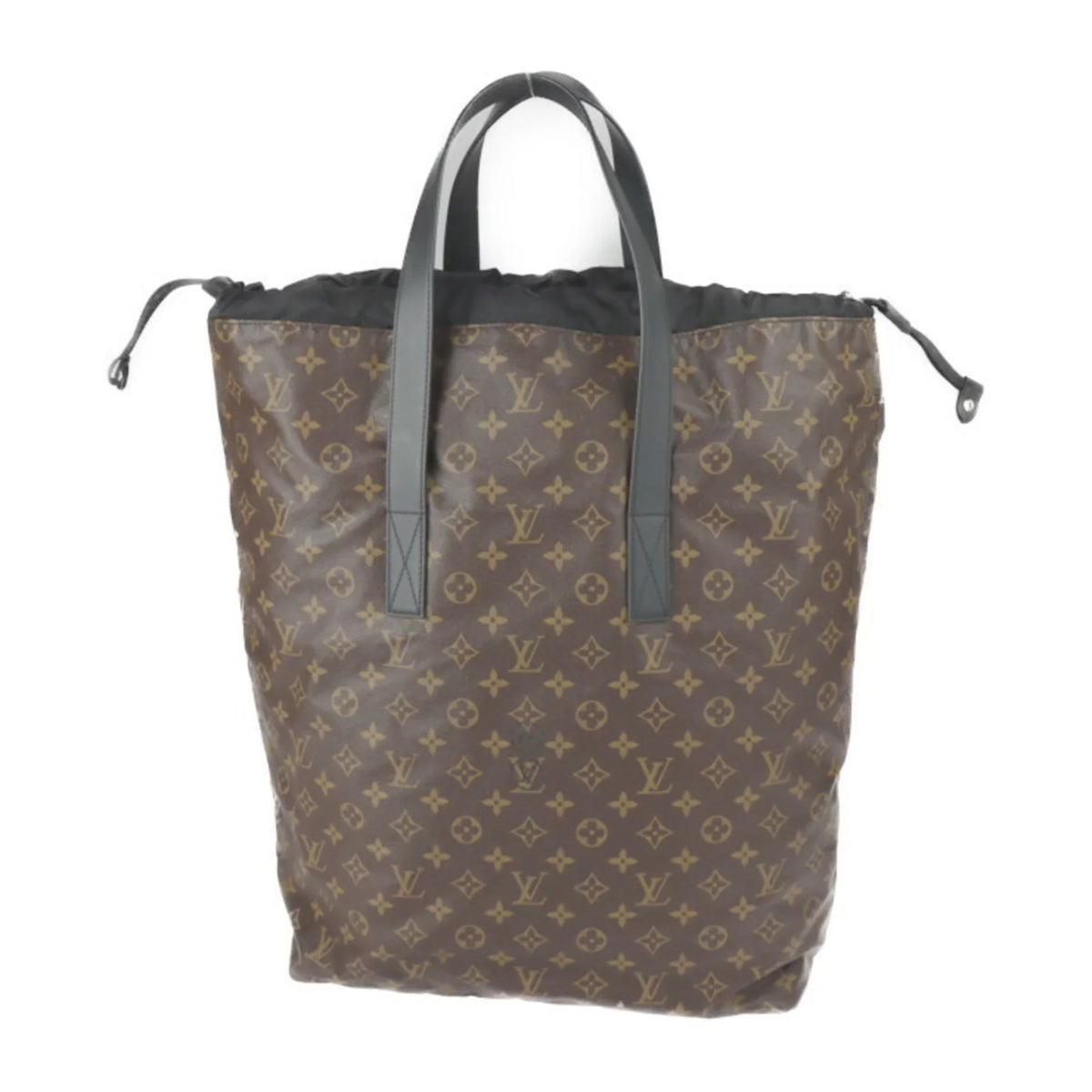 Pre-Owned Macassar Tote Monogram Collaboration Fujiwara Fragment Bag Brown (Good) Hiroshi Cover Black M43416 Light