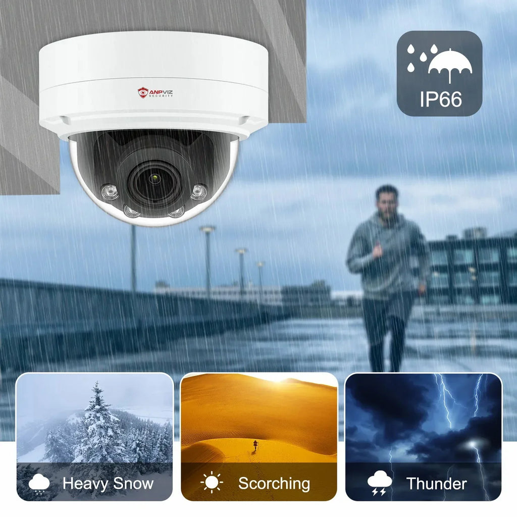 IP66 Human 4X Distance Zoom Mic IP 8MP ANPVIZ Vehicle Built in IR Camera Camera Detection Support H.265 30m