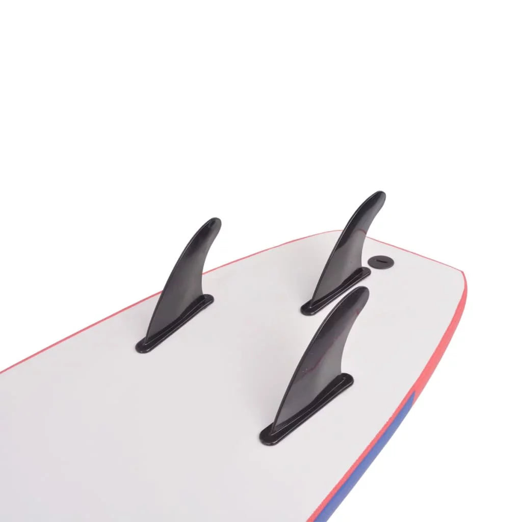Buyweek Red Surfboard Blue and 66.9"