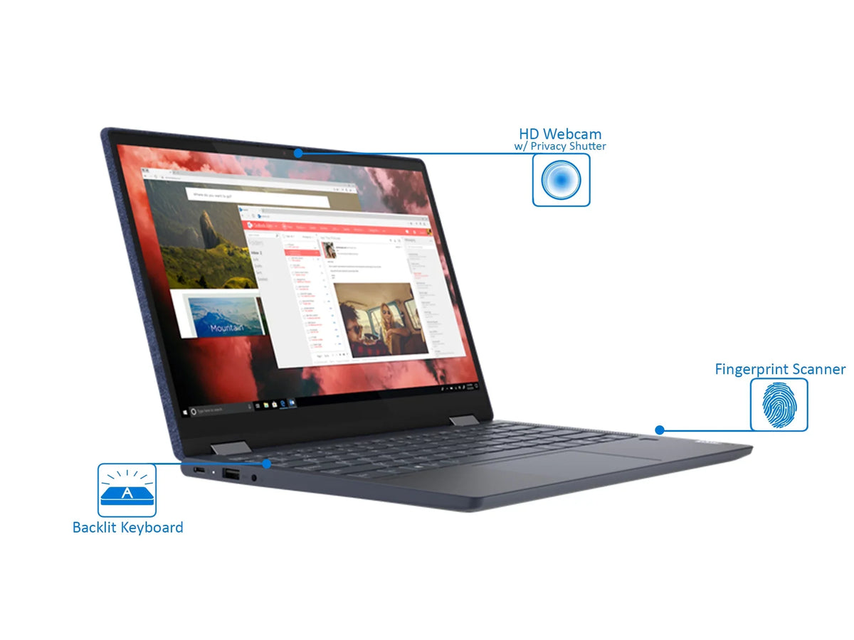 IPS DisplayPort Yoga 6, 4650U 512GB 6 Display, 4.0GHz, 8GB 10 Upto 13.3" via Wi-Fi, NVMe SSD, USB-C, Lenovo Bluetooth, Pro FHD Ryzen 5 2-in-1, AMD Touch Vega Windows RAM,