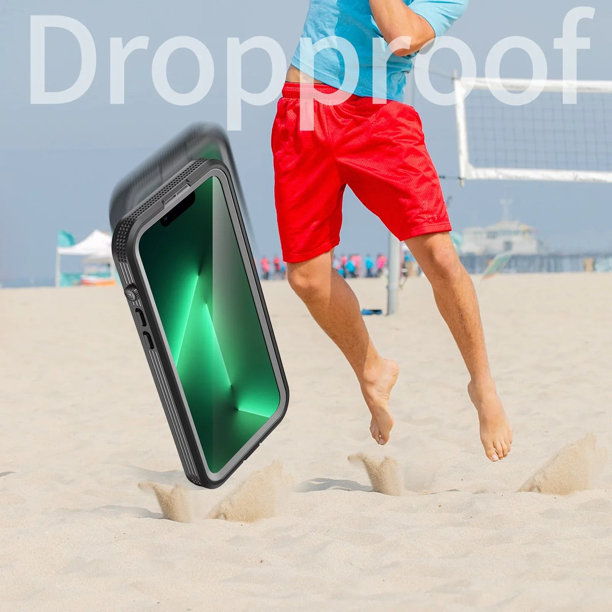 for Black 14 Pro with Built-in - Pro Protector Underwater][14FT 360][IP68 Military for 6H [Real Case Dropproof][Dustproof][Compatible Screen Waterproof, Max 6.7" iPhone MagSafe] Max iPhone 14