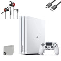 Console Gaming AXTION + 4 With Bundle White BOLT Earbuds Like New Microphone Pro Gaming PlayStation 1TB