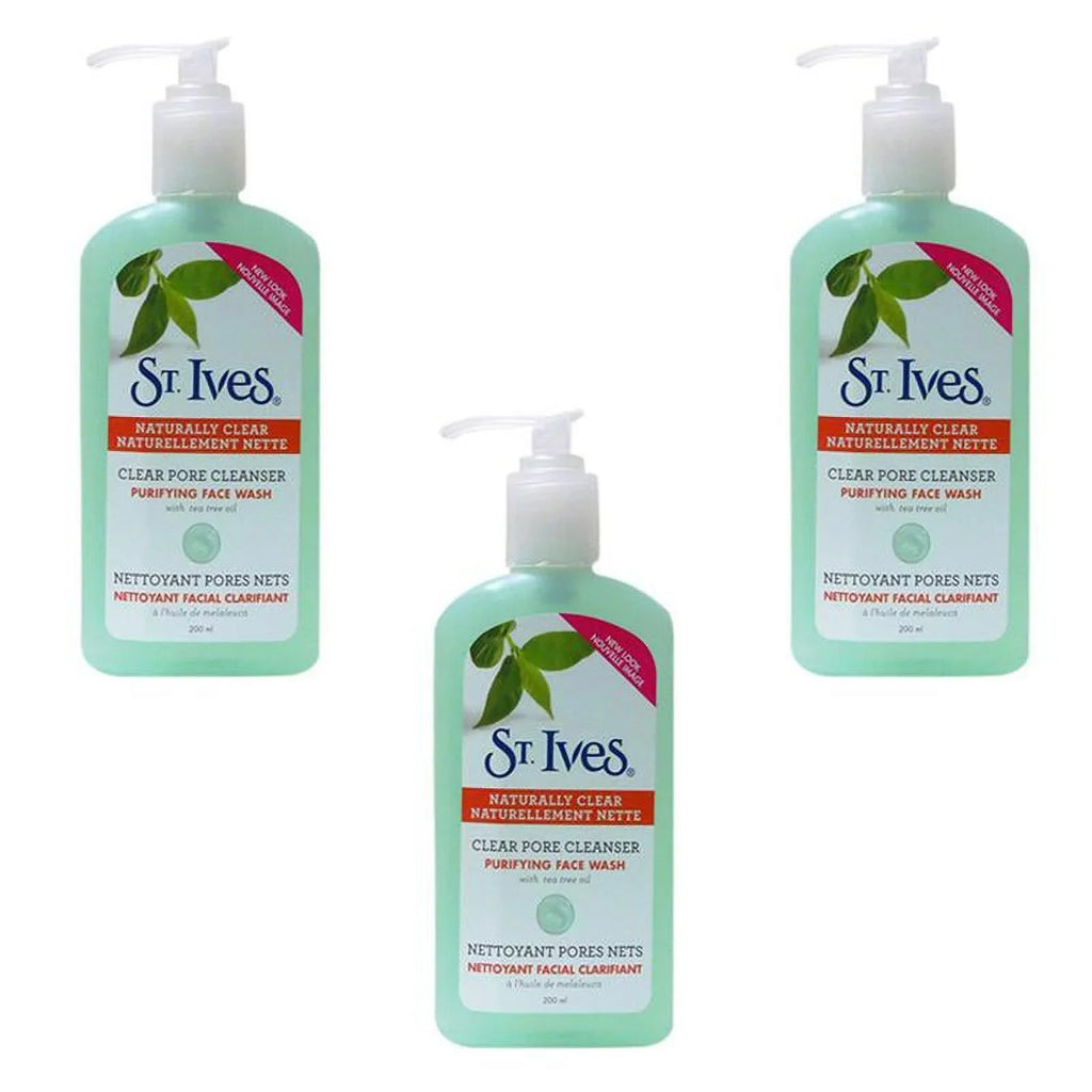 Tree Pore Ives ST. Cleanser Oil(200ml) Wash 3 pack Face With Tea of Clear Purifying