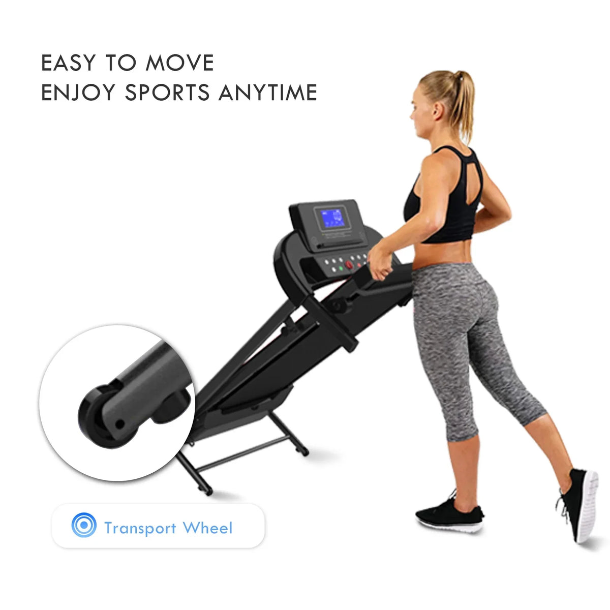 Under Desk Treadmills Pad, Durable for Bluetooth Treadmill, FLIMDER Speaker Treadmill & Designed 300LBS Beautifully Folding Home Installation-Free with Walking Sturdy Capacity,