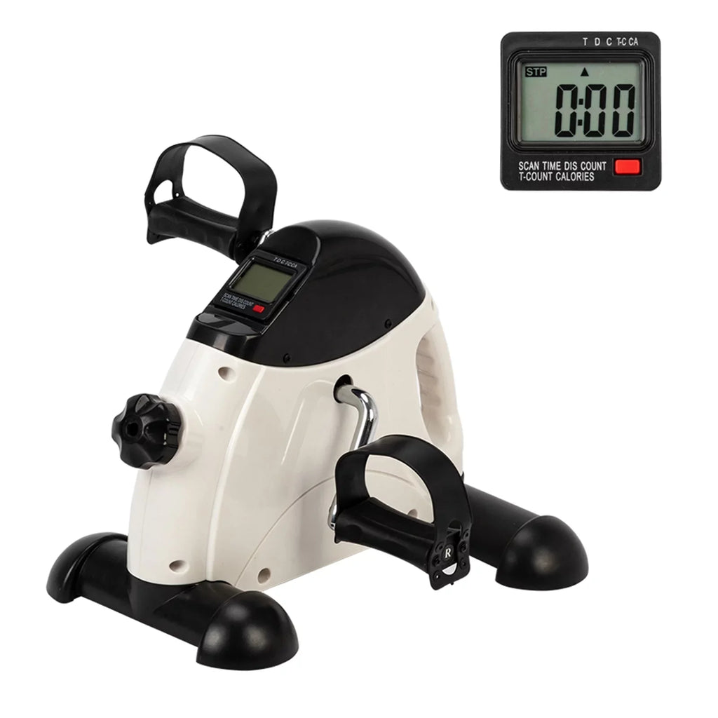 & and Use Exercise Home Mini White Bike Feet Trainer Hands Portable Black