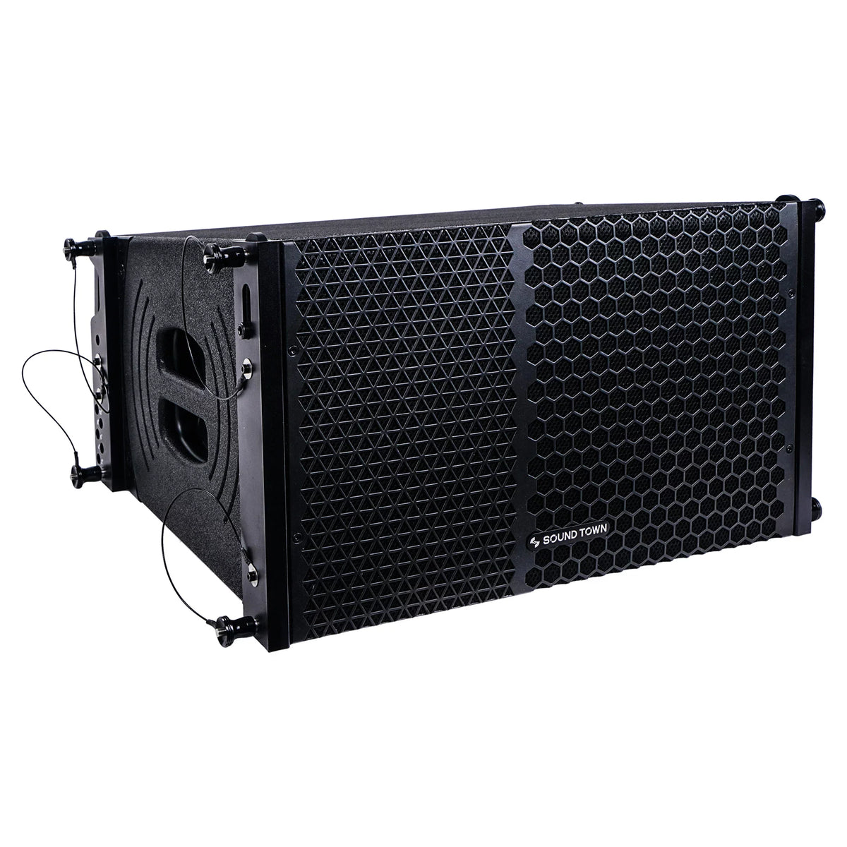 for Array Stages, 1 and Sound ZETHUS X System Black Town Speaker Series Powered Four 10-inch Line Clubs, Schools Speakers, Bars, Compact Restaurants, Array with Churches Line