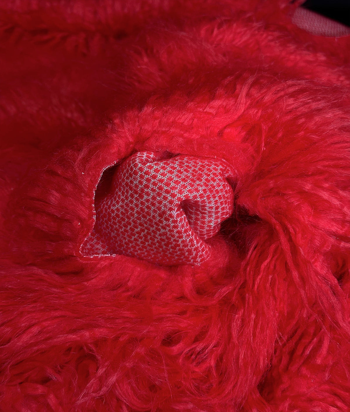 Sold by Cosplay Fake Yard Retardant FUR 3.5" Per Sewing / Japanese CURLY Red) Yak Craft, Faux Fire 58" Yarn Yard Pile Continuous 2.3oz Wide LONG (Fire