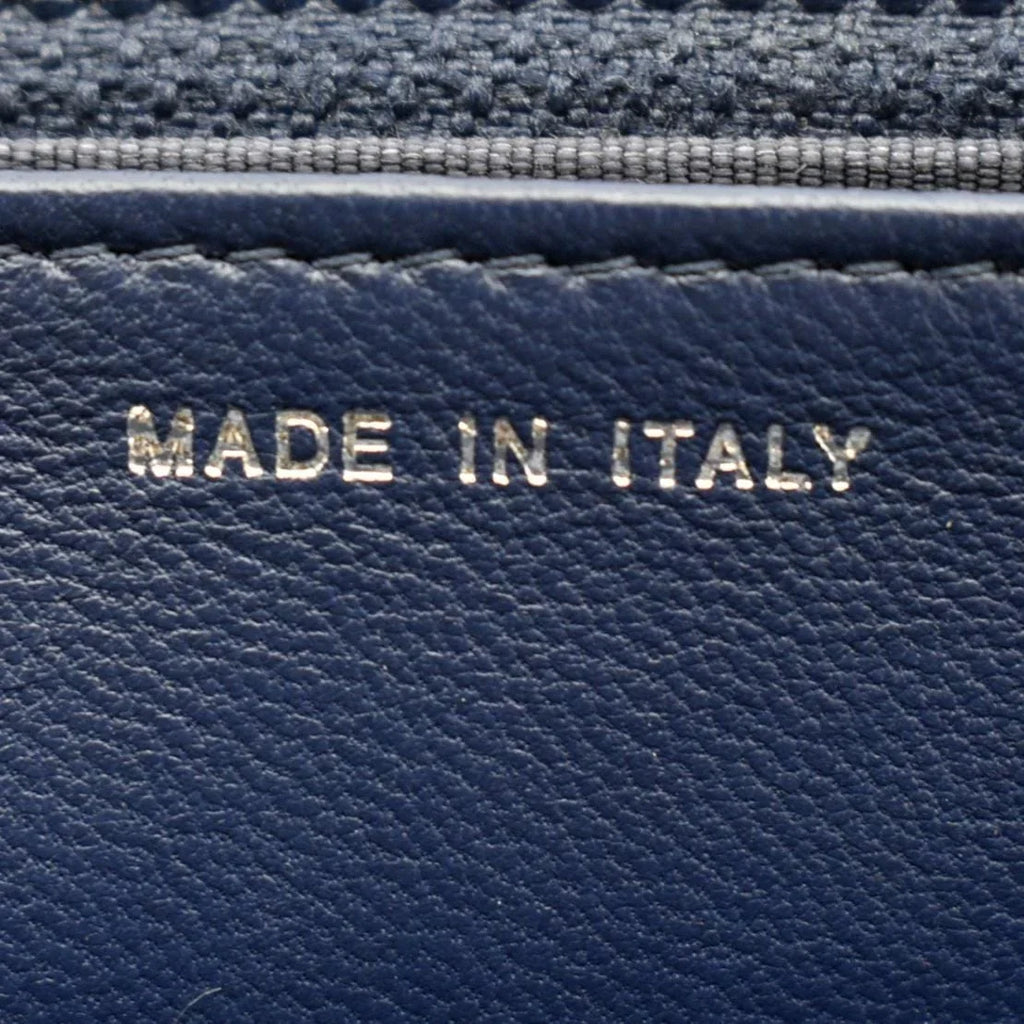 Bag Denim Pre-owned Bicolor Luggage Crossbody Leather Tote CELINE