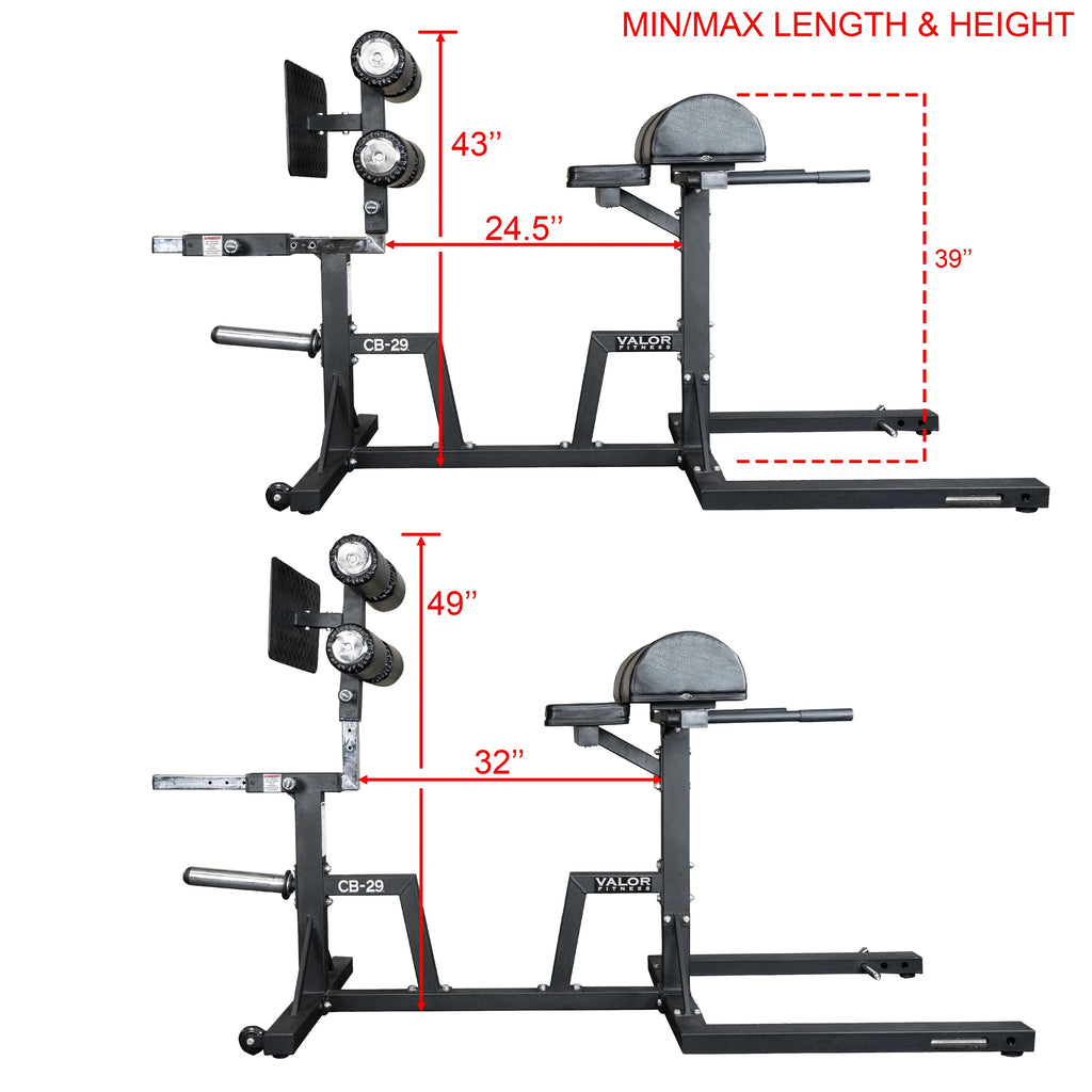 '- - Back Olympic Hip Sit lbs – Storage Max Includes Home Glute Valor Gym - Ups Weight Ab - Core 400 Machine Fitness GHD Developer Ham - Equipment- Hyperextensions Workout Plate Adjustable Band - Pegs