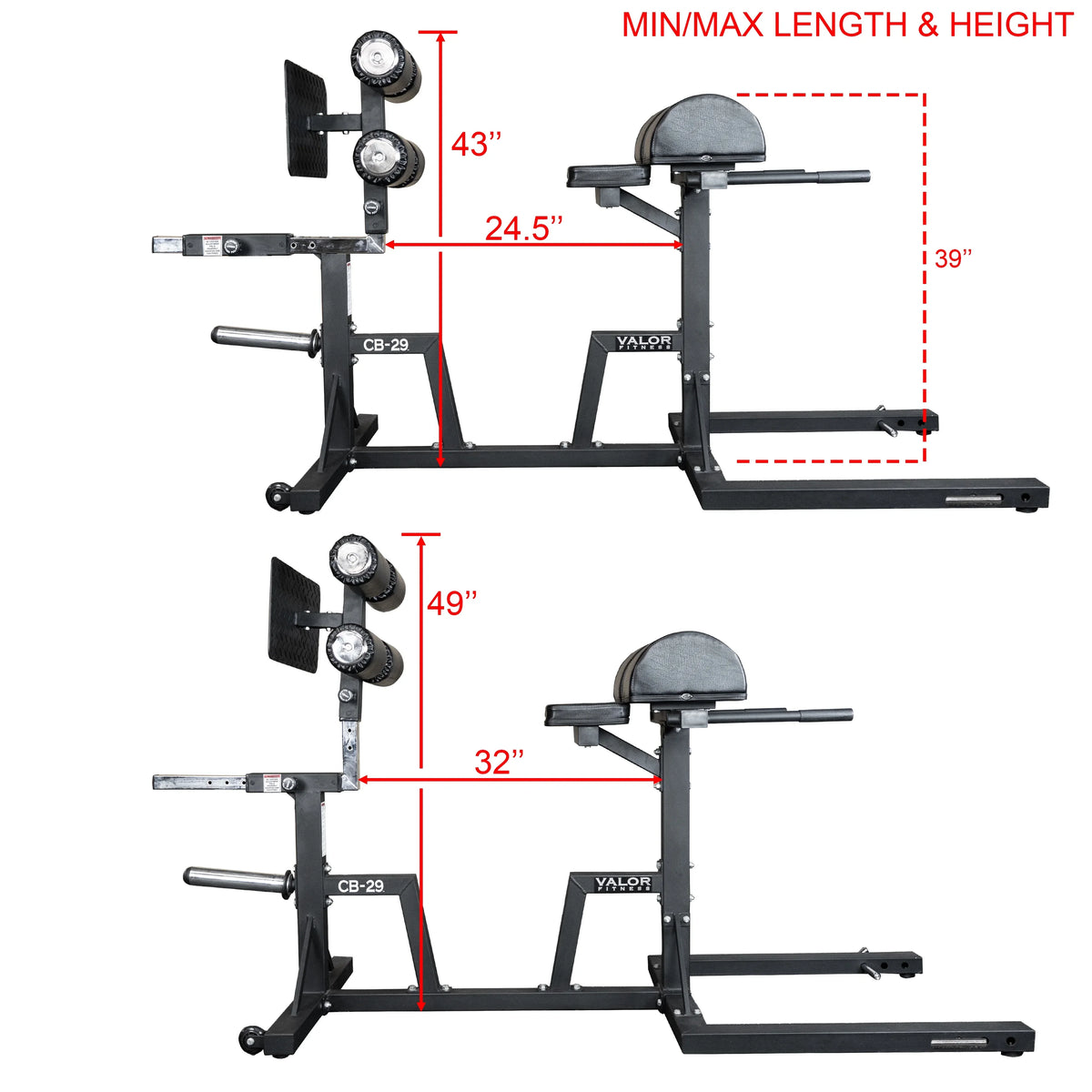 '- - Back Olympic Hip Sit lbs – Storage Max Includes Home Glute Valor Gym - Ups Weight Ab - Core 400 Machine Fitness GHD Developer Ham - Equipment- Hyperextensions Workout Plate Adjustable Band - Pegs