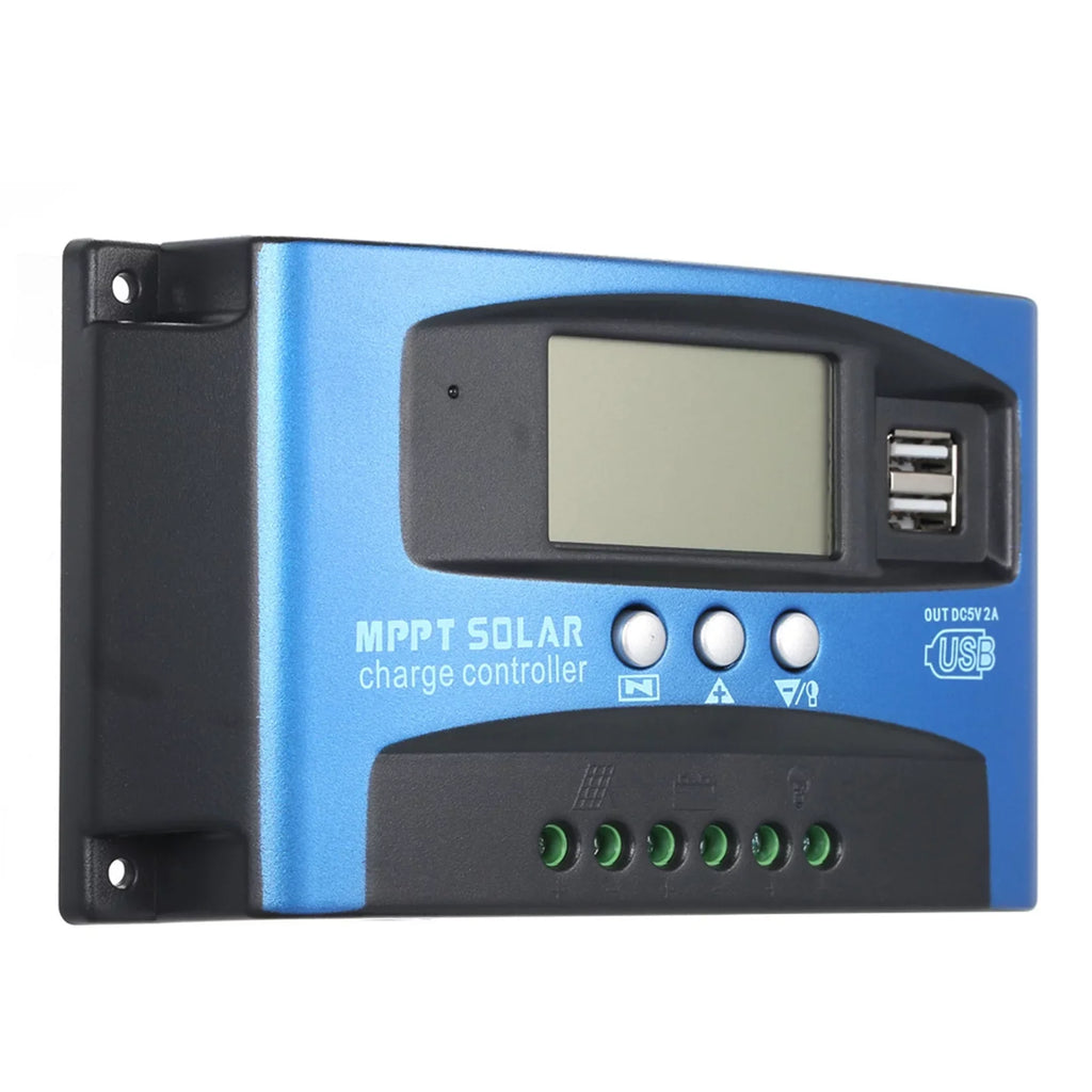 Controller Regulator Charge USB Solar Charge LCD Panel Htovila Charge Controller Intelligent Solar 30A-100A Display Adjustable Parameter Dual