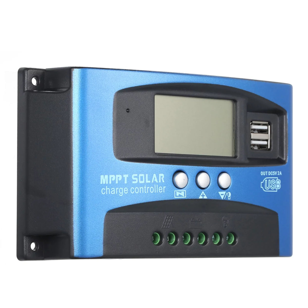 Controller Regulator Charge USB Solar Charge LCD Panel Htovila Charge Controller Intelligent Solar 30A-100A Display Adjustable Parameter Dual