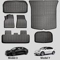 Cargo TPE Mat All Liner Model for BunnyBird 2020-2023 Floor 3-5-Seater Mat Accessories Car Weather Trunk 6-Piece Tesla