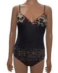 One 6 Swimsuit Padded Piece Perla Brown Leopard La Underwire