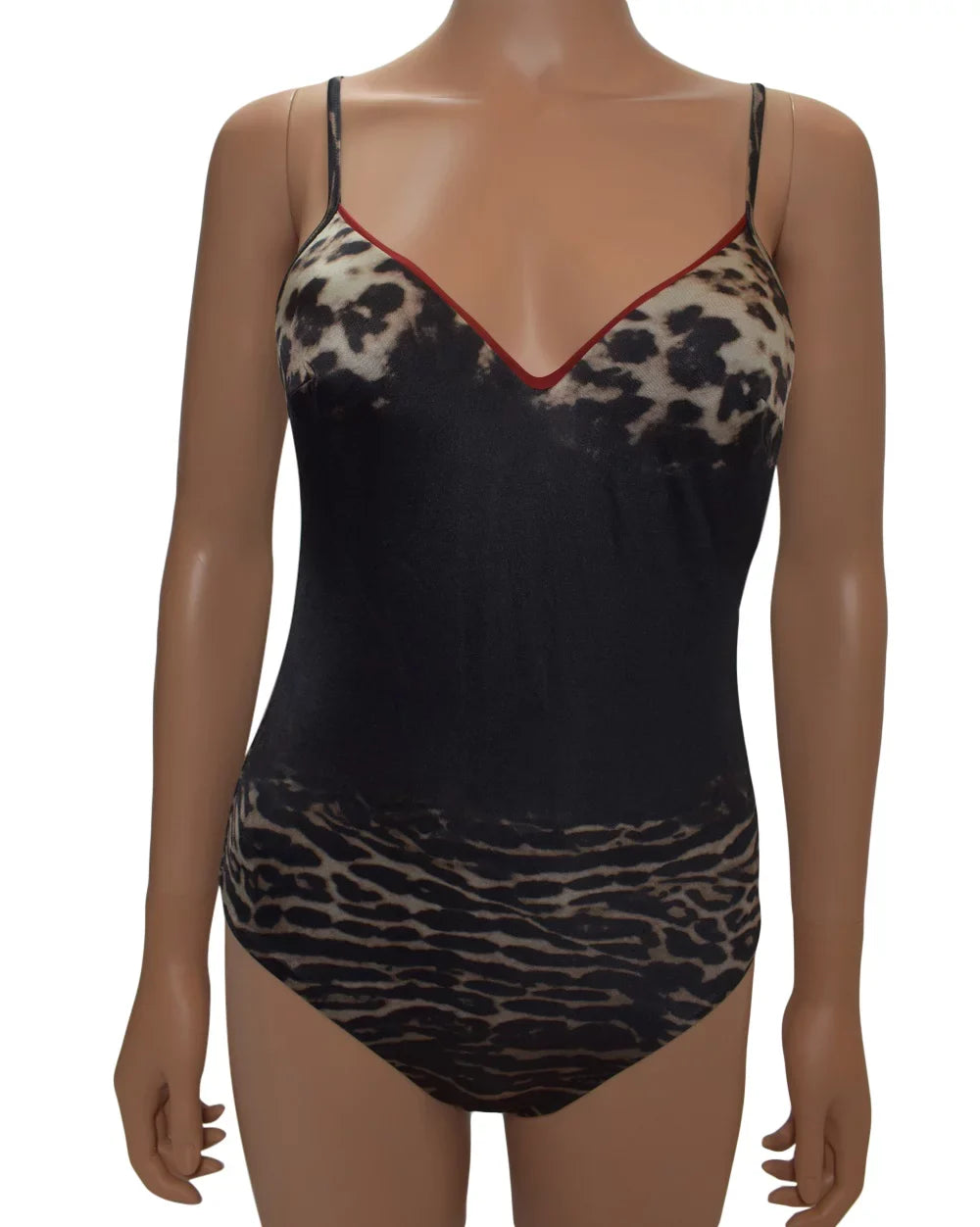 One 6 Swimsuit Padded Piece Perla Brown Leopard La Underwire