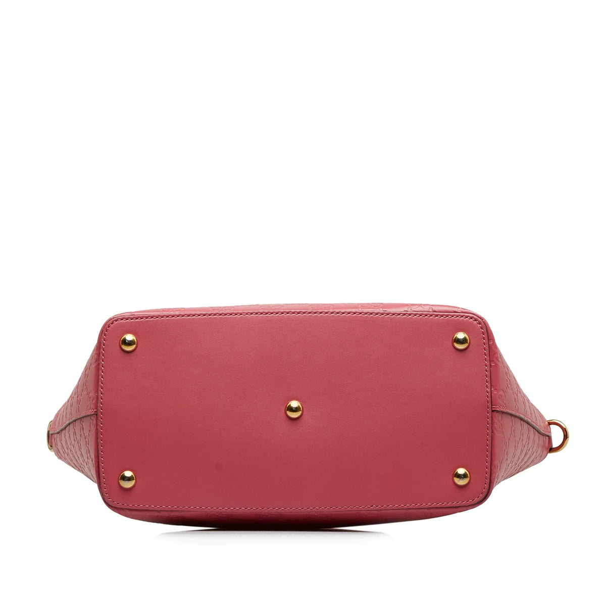 Calf Leather Authenticated Guccissima Pre-Owned (New Pink Defects) Unisex Satchel with