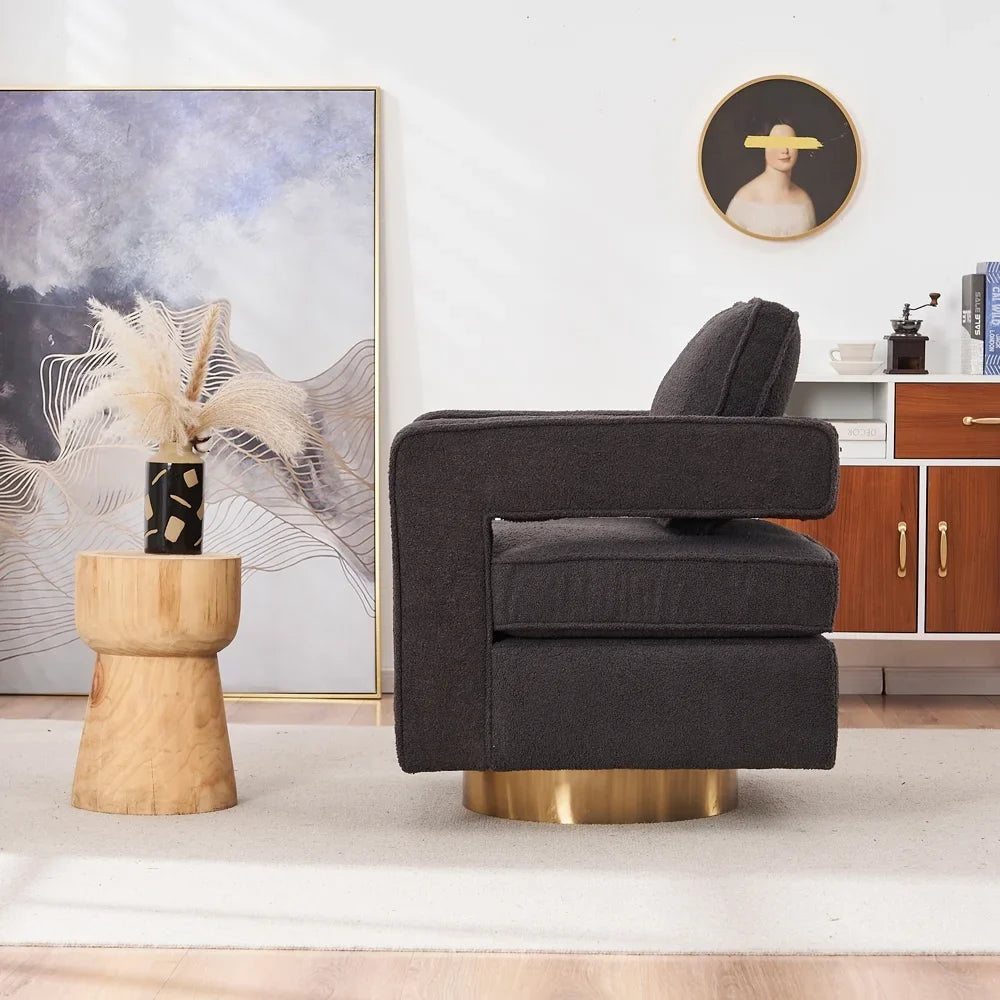 Nursery, Sofa Chair Swivel Living Arm Single Swivel jx Chair, Room,360 for Degree Office Leisure Club je Barrel Small Yone Chair for Bedroom, Hotel, Modern Accent