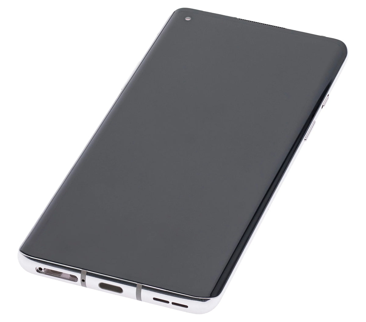 (Refurbished) OLED OnePlus 5G Compatible Replacement For 8 (Non-Verizon With Assembly Silver) UW / Frame 5G Frame) (Polar