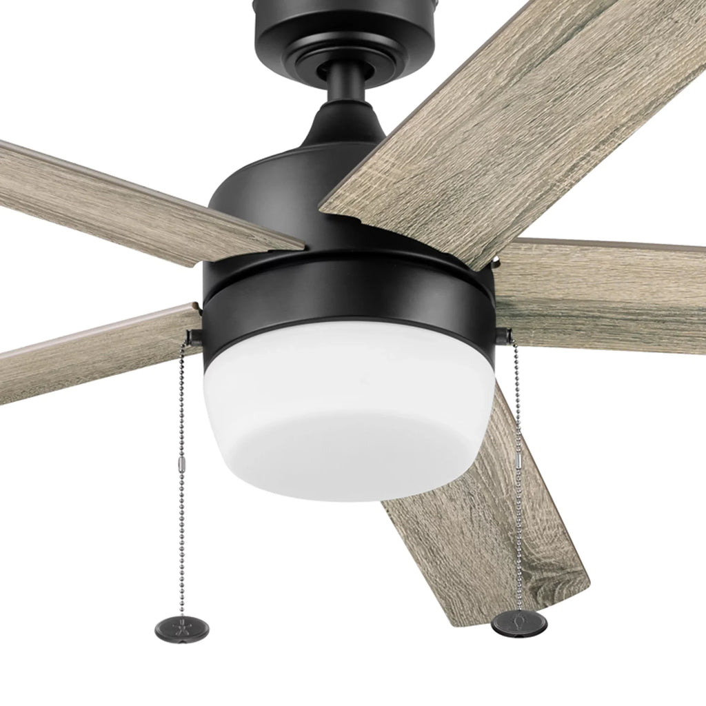 Reverse with Gardens Color Homes Temperature Indoor Light, Ceiling 52" & Airflow Black & Fan Adjustable Pearce Better