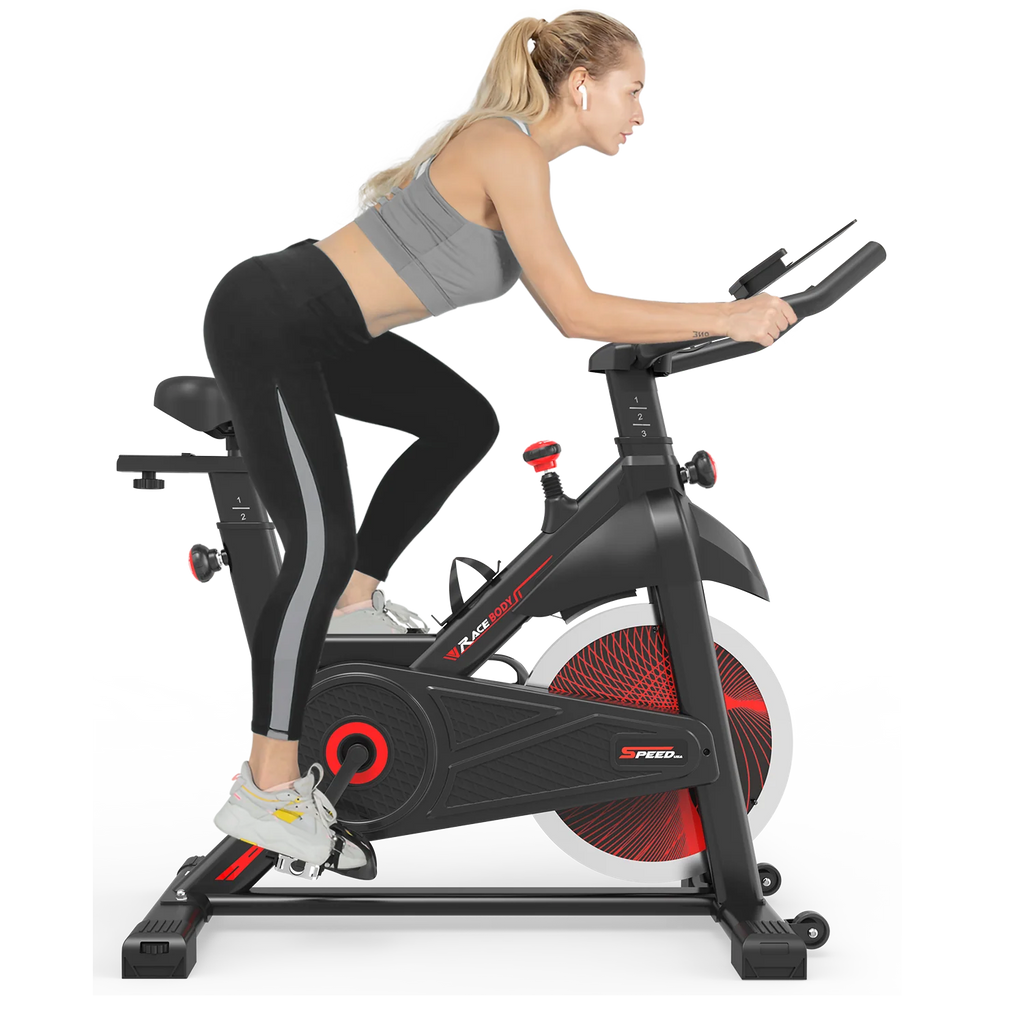 Bike Exercise Comfortable Home Stationary, with Cycling Workout Fitness Bike Gym