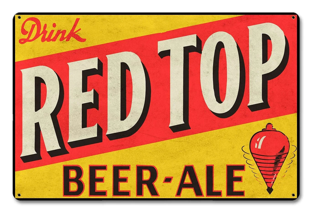 steel" Ale in USA Top heavy Beer Red “Made gauge with the