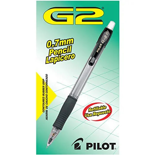 12-Pack (51015) Pencils, Black Lead, with 0.7mm G2 Mechanical Accents, PILOT
