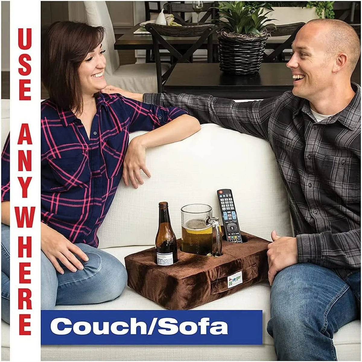 Seen Cozy drinks bed, *As on Use beach and Keep Cup car, cave, anywhere-Couch, TV*- BEST it more! globe's close (Black Leather) Holder. park, spills. prevent Pillow Cup RV, The and Faux floor, man