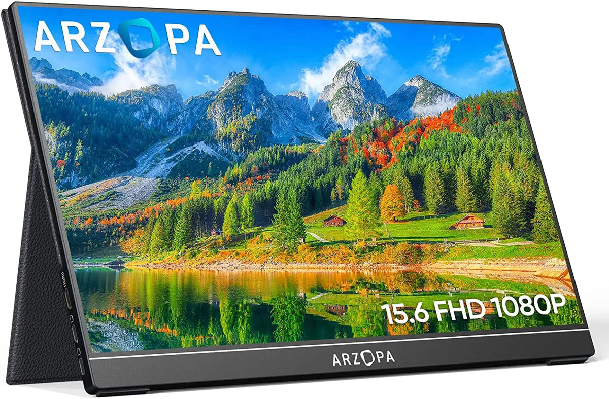 1080P C Portable GAMUT HDMI Portable Monitor A1 Arzopa Screen FHD Display External Monitor Laptop USB Computer - 15.6'' IPS