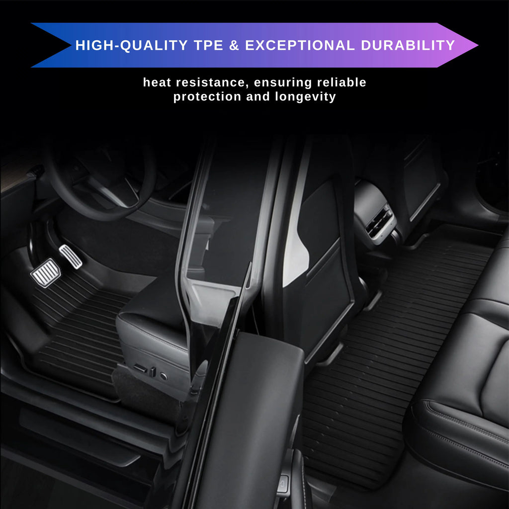 Cargo TPE Mat All Liner Model for BunnyBird 2020-2023 Floor 3-5-Seater Mat Accessories Car Weather Trunk 6-Piece Tesla