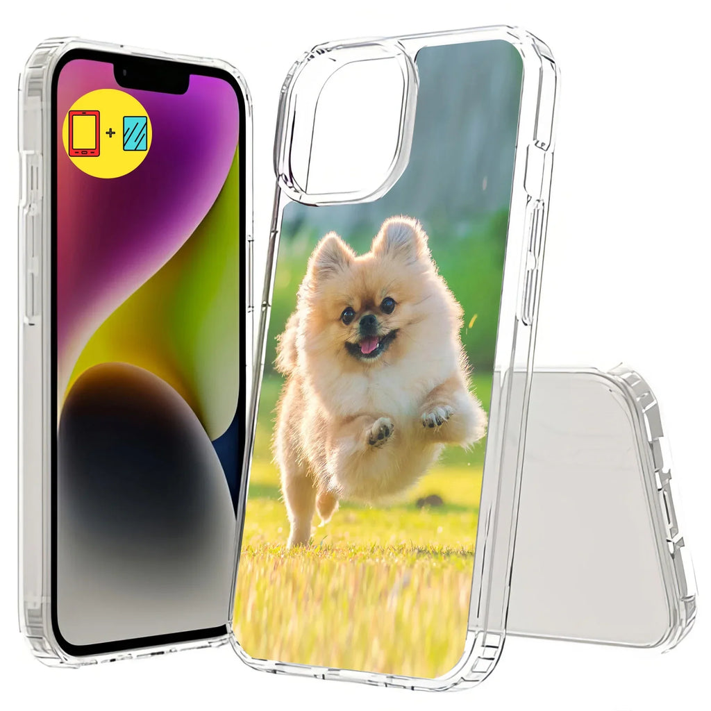 DIY, USA TalkingCase Forever, Friends Screen for w/ Personalize Made 15, Edges, Phone Print Raised Protector, Glass Cover Acrylic Custom Back, iPhone in