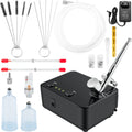 Tattoo Portable Feed w/ with Kit Airbrush Airbrush Cookie Airbrushing Art System Set Dual-action Multi-purpose Gravity Compressor, SKYSHALO Airbrushes, Nail Kit, Makeup
