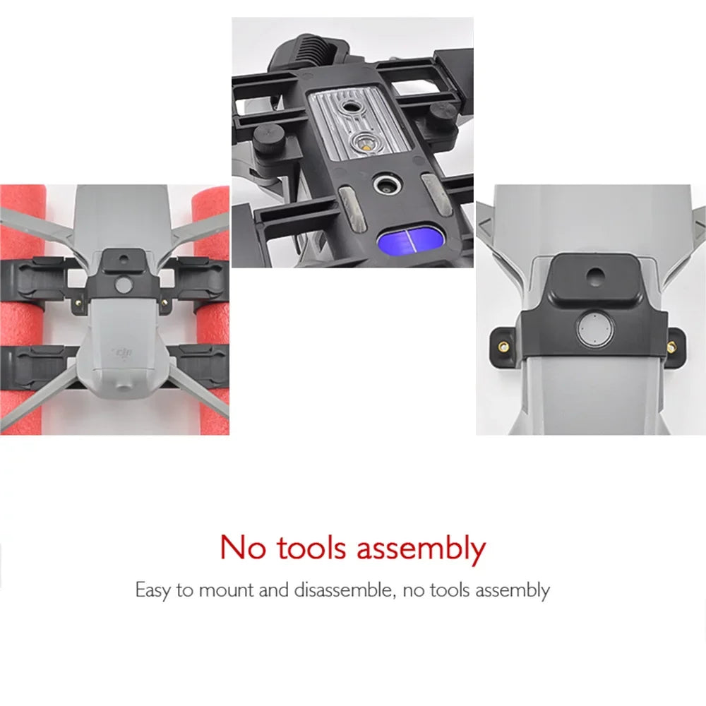 Kit Gear Stability, 2 Holder DJI 2S Purposes for Mavic Enhance Stick Training Nebublu Ideal , Air AIR Training Extender Bracket Landing Float Holder Heighten