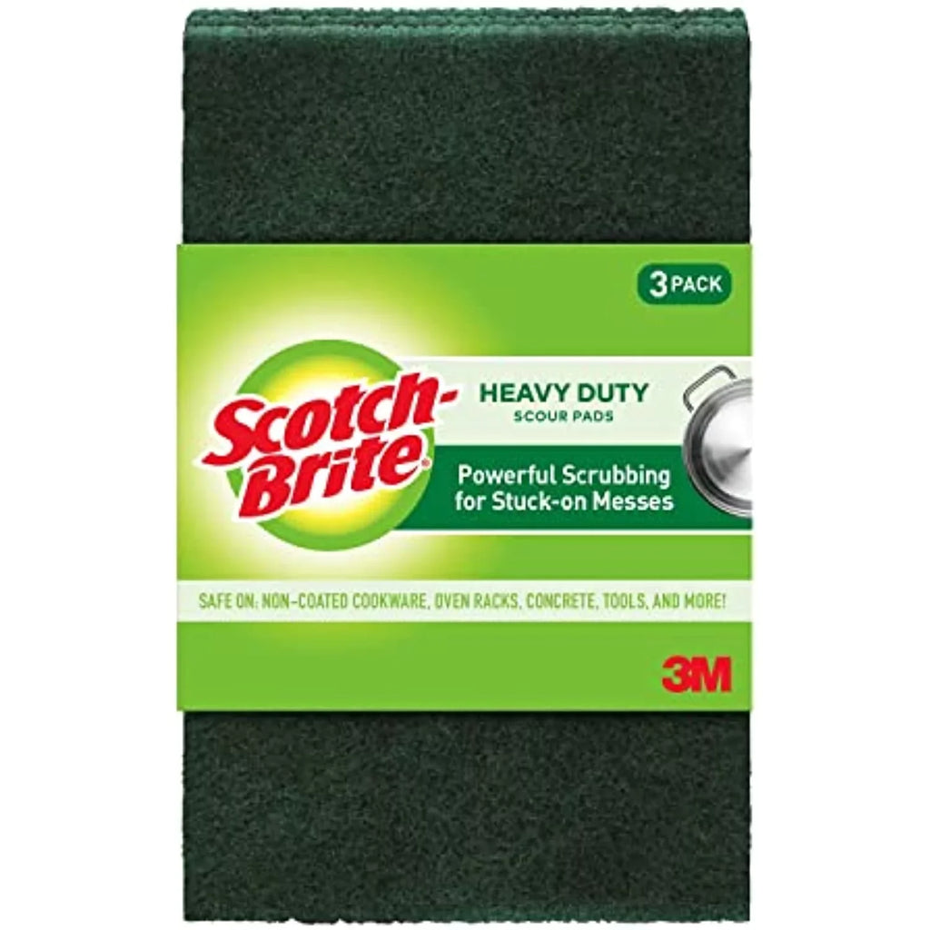 Scour Heavy 21, Scotch-Brite Pads, Green Duty
