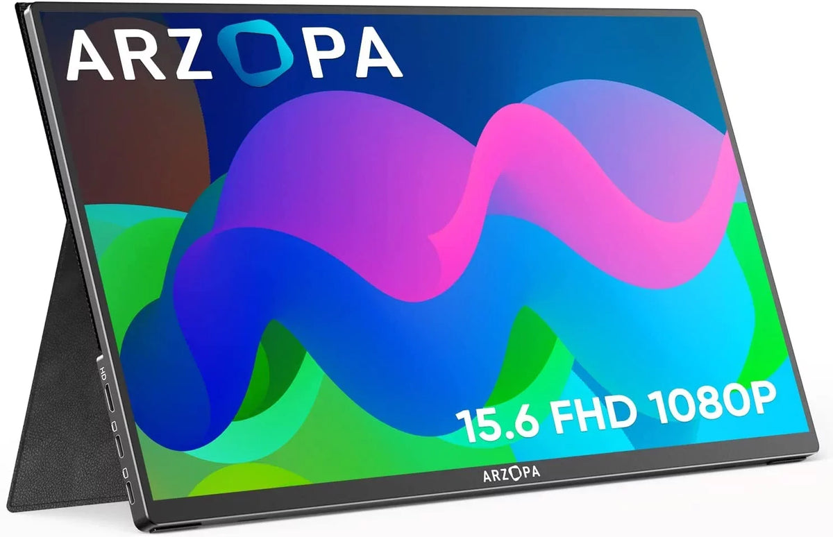 1080P C Portable GAMUT HDMI Portable Monitor A1 Arzopa Screen FHD Display External Monitor Laptop USB Computer - 15.6'' IPS
