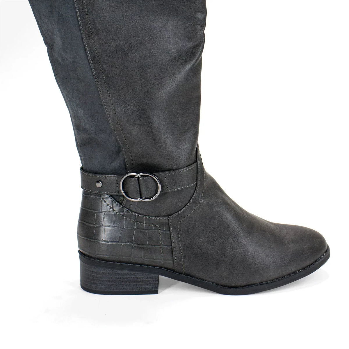 Extra Women's Boot, Karen Scott Leandraa Calf Riding US M Wide Grey,8