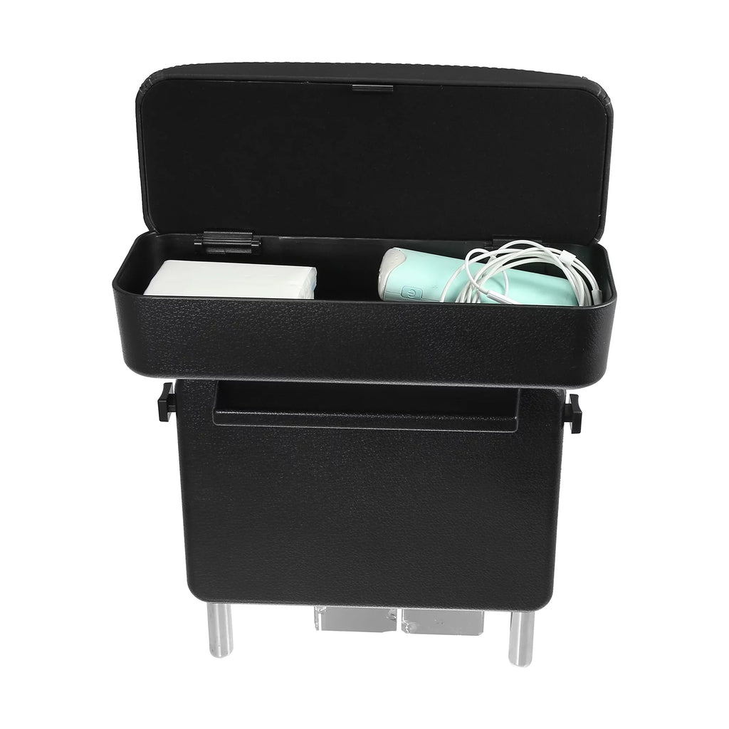 Box Gap Armrest Seat Line Black Armrest Box Center PU Adjustable Storage Leather Car Black Organizer with Armrest