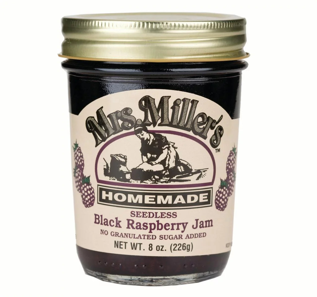 Black No Seedless Jam, Sugar 2-Pack Raspberry Miller's Jars 8 Homemade oz. Mrs.