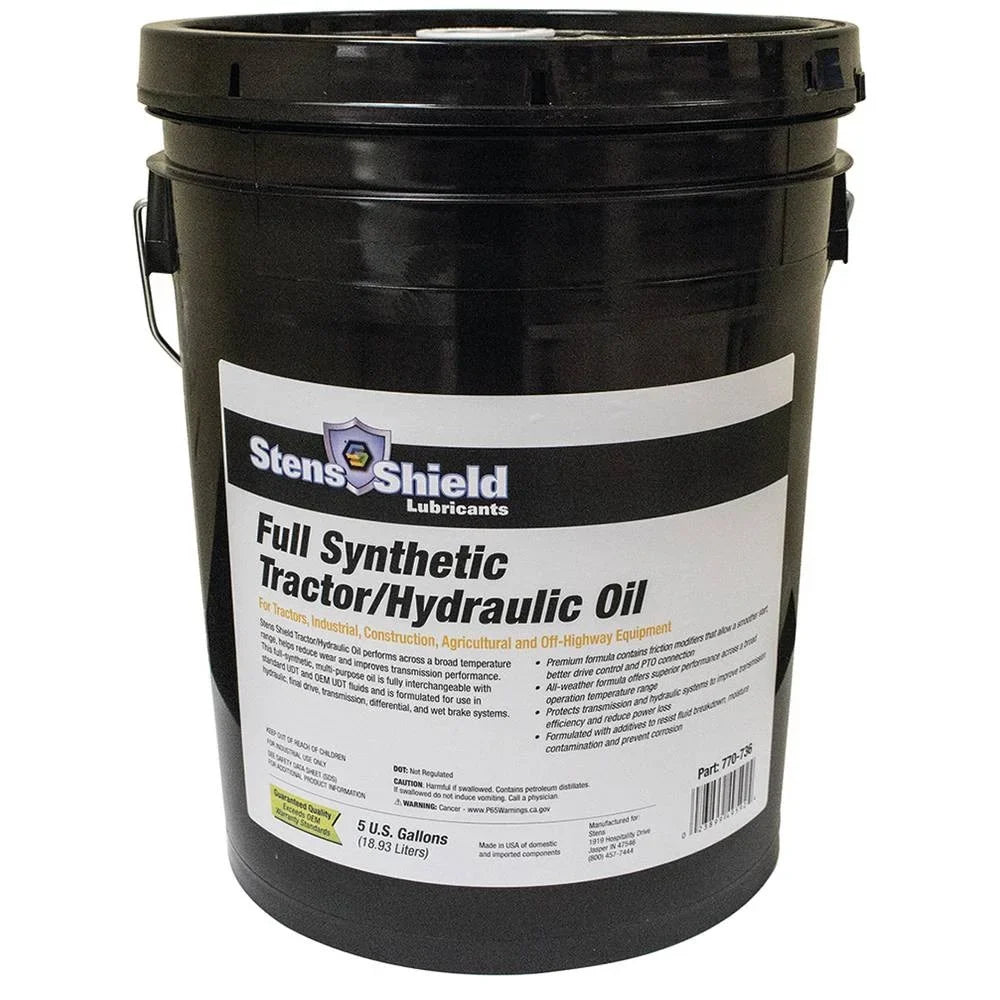 770-736 Full-synthetic, Hydraulic Oil New 5 pail Gallon for Stens Shield