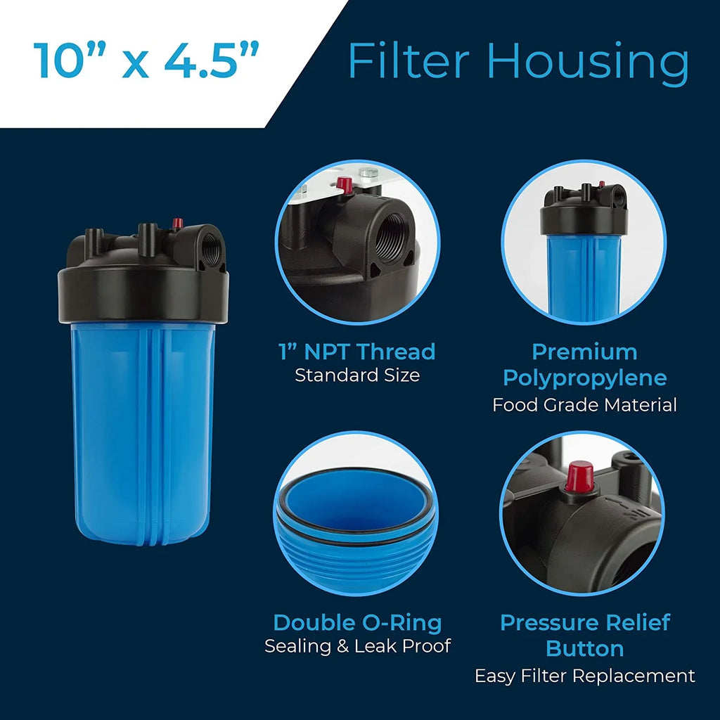 10X4.5/10 Inch / X 4.5" 10 Housing BB / Water 1" / Filter 150469, NPT