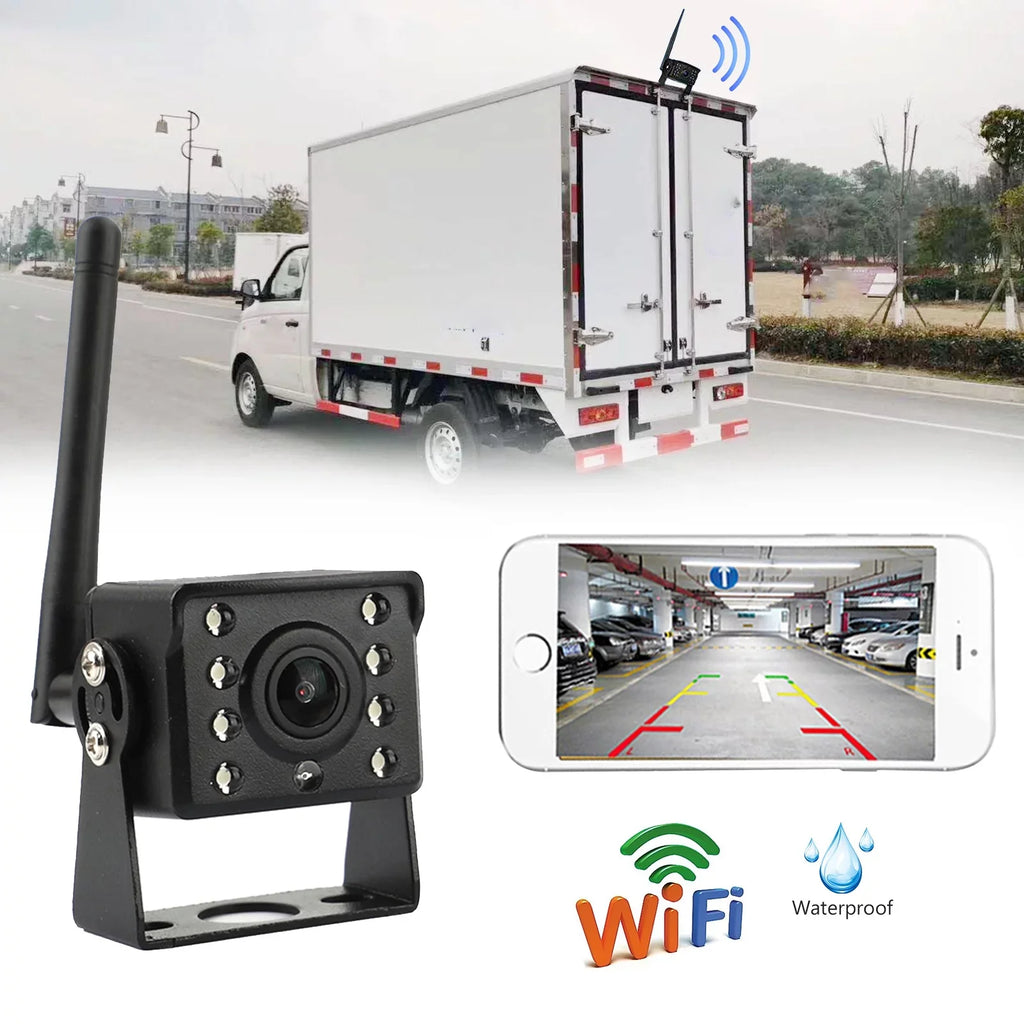 RV iOS WiFi Truck Android Camera Car Trailer View CCTV Wireless Backup For Rear