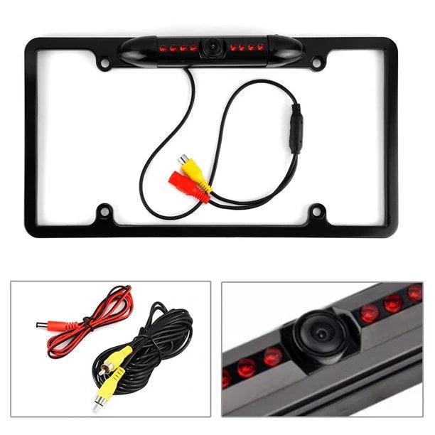License Plate Black for Backup Rearview Frame Camera XAV-AX150