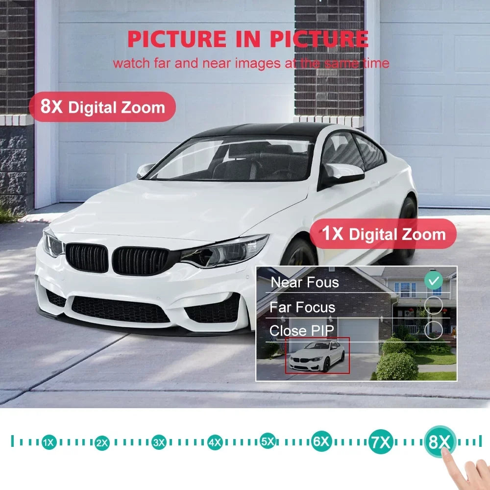 Lens Home Security Dual Outdoor HD Wireless Camera IP CCTV Camera ICSee WiFi PTZ