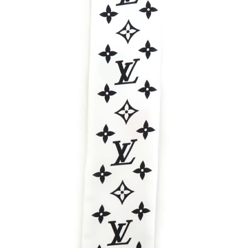 x YK White M78284 BB Muffler Multicolor Pre-Owned (Good) Scarf Dot Painted Silk LV Women's Bandeau