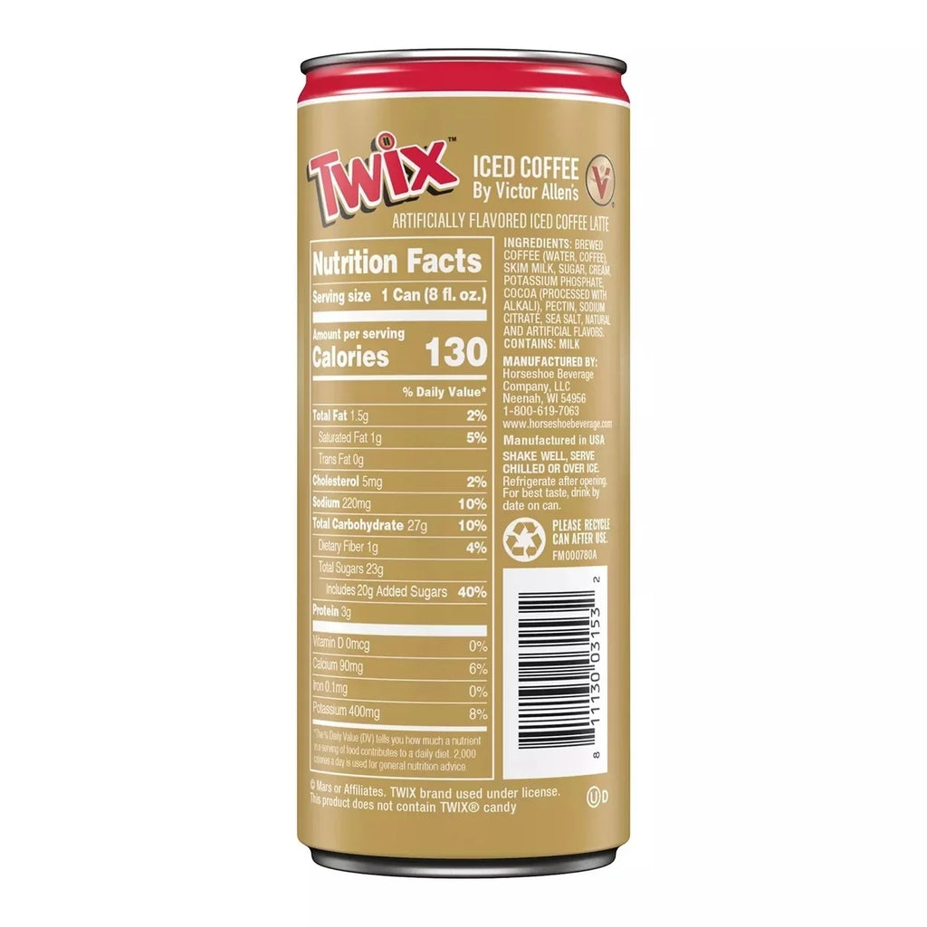 Pack) Fluid Victor Iced Ounce Ready-to-Drink Twix 8 Allen's Coffee (12 Coffee,