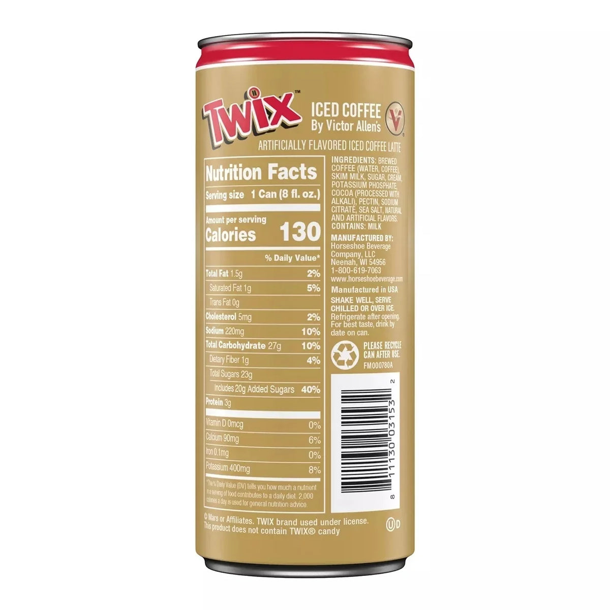 Pack) Fluid Victor Iced Ounce Ready-to-Drink Twix 8 Allen's Coffee (12 Coffee,