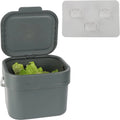 And Kitchen Compost Wall Small Bin Scraps, More Trash, - For Cabinet 4L Bin Recycling Compost Compost - Bucket For 1Gal Indoor Food Or Countertop Aluminum Mounted