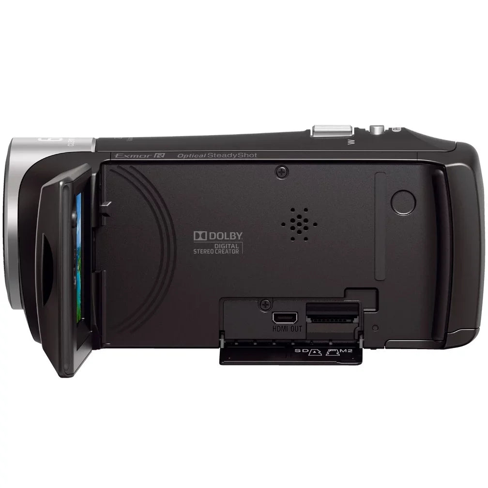 HD Handycam Bundle Spare Micro Recording More Charger and Camcorder Cable High HDRCX405 Battery SD Card HDMI Video Speed with Memory